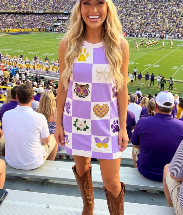 LSU Tigers Purple & Gold Louisiana Game Day Boutique Outfits SASH Clothing Bar LSU Tigers Purple & Gold Louisiana Game Day Boutique Outfits SASH Clothing Bar