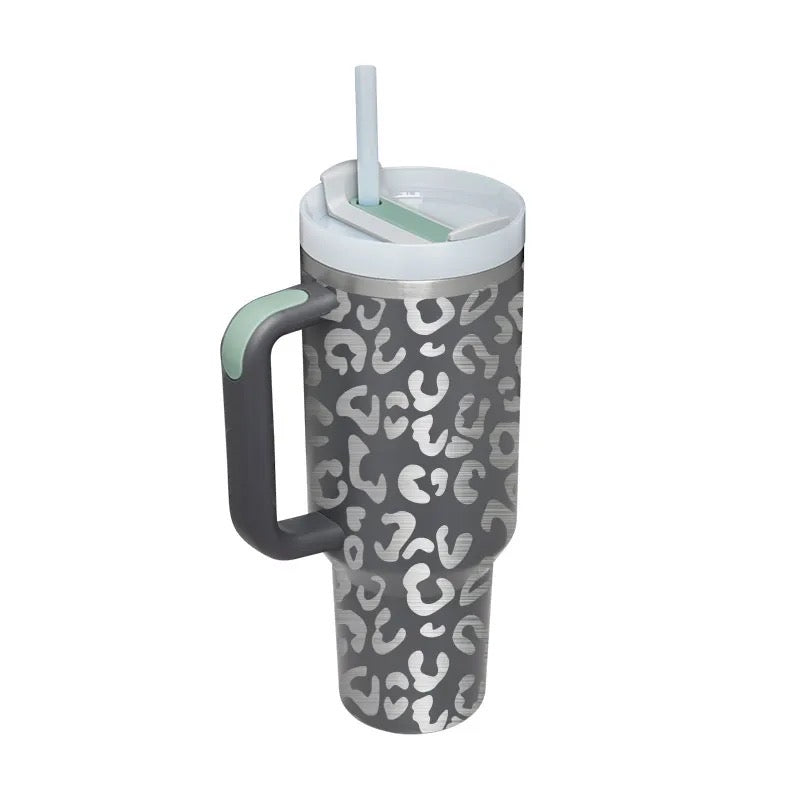 Kait 40oz Insulated Cup With Handle in Gray