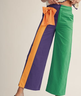 Mardi Gras Symphony Side Bow Pants