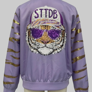 Tiger Striped Sequin Jacket