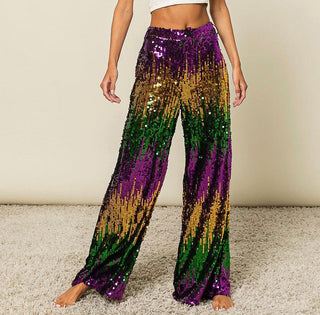 Mardi Gras Sequin Pants 