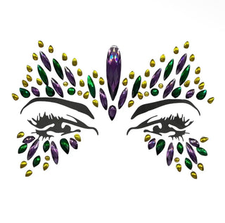 Mardi Gras face jewels