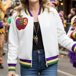 Mardi Gras Apple Krewe Sequin Jacket