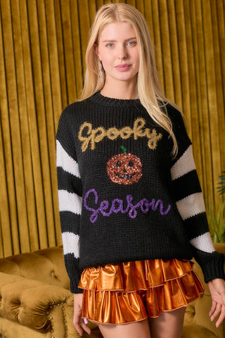 Halloween Spooky Season Chunky Sweater Knit 