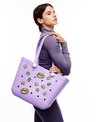 Mardi Gras Rubber Bag with Charms