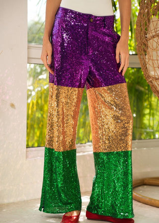 Mardi Gras Sequin Pants
