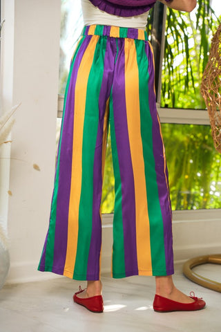 Mardi Gras Striped Pants