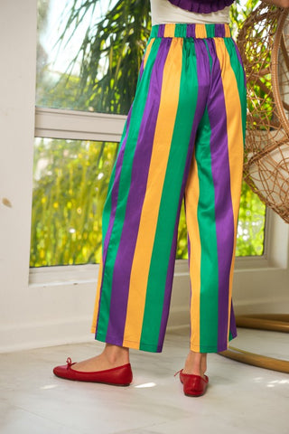 Mardi Gras Striped Pants