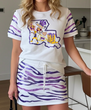 Tigers Game Day 2 Piece set with Skort