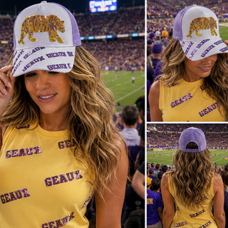 LSU tigers Louisiana State LSU baseball hat with sequin