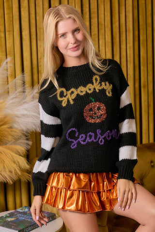 Halloween Spooky Season Chunky Sweater Knit 