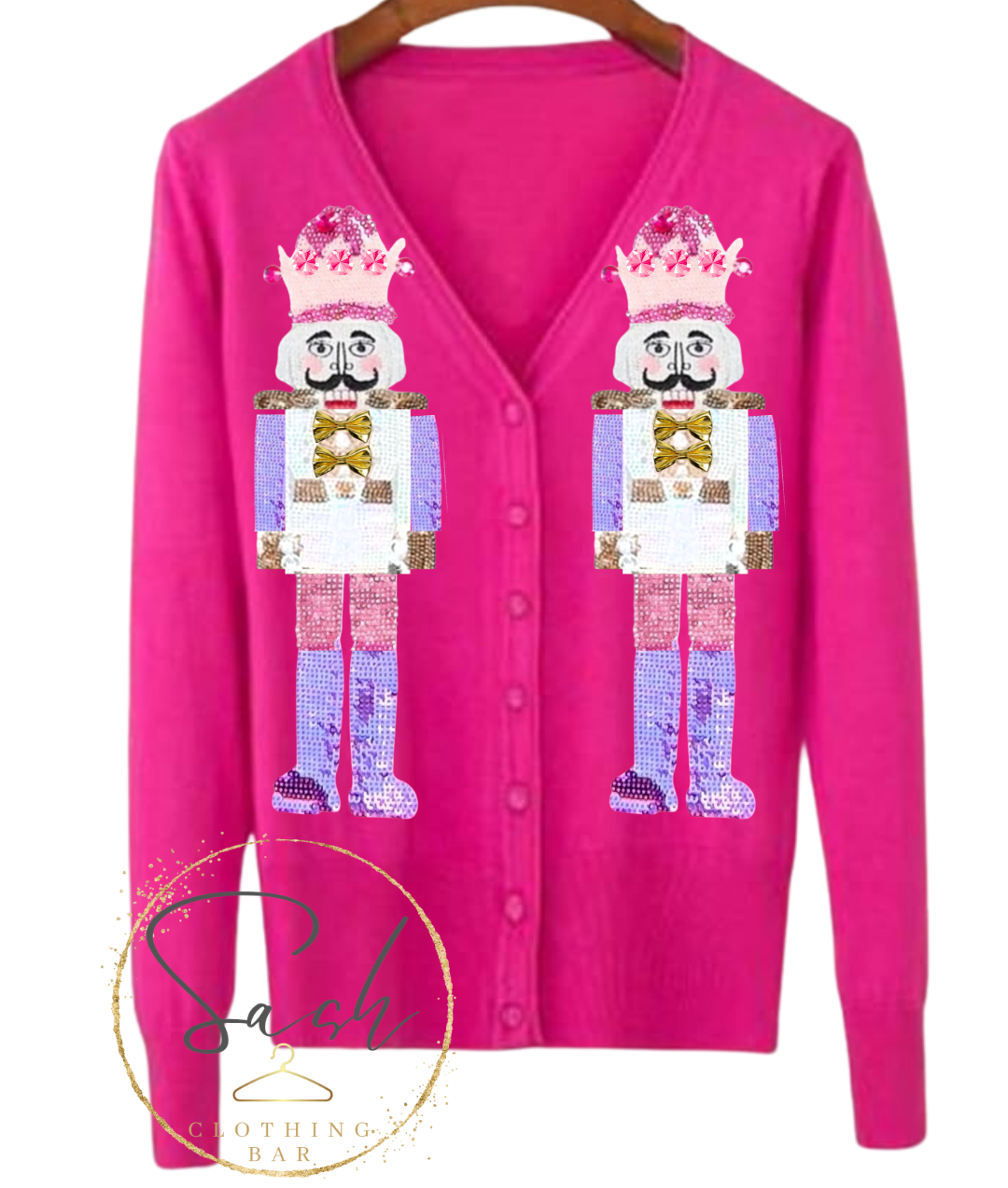 Sequin Nutcracker Cardigan