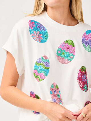 Sequin Easter Egg Short Set