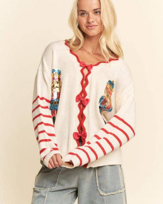 Nutcracker sequin cardigan
