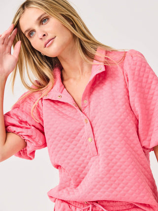 Pink Scuba Shorts Set