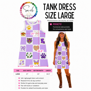 Tigers Sequin Patch Tank Dress