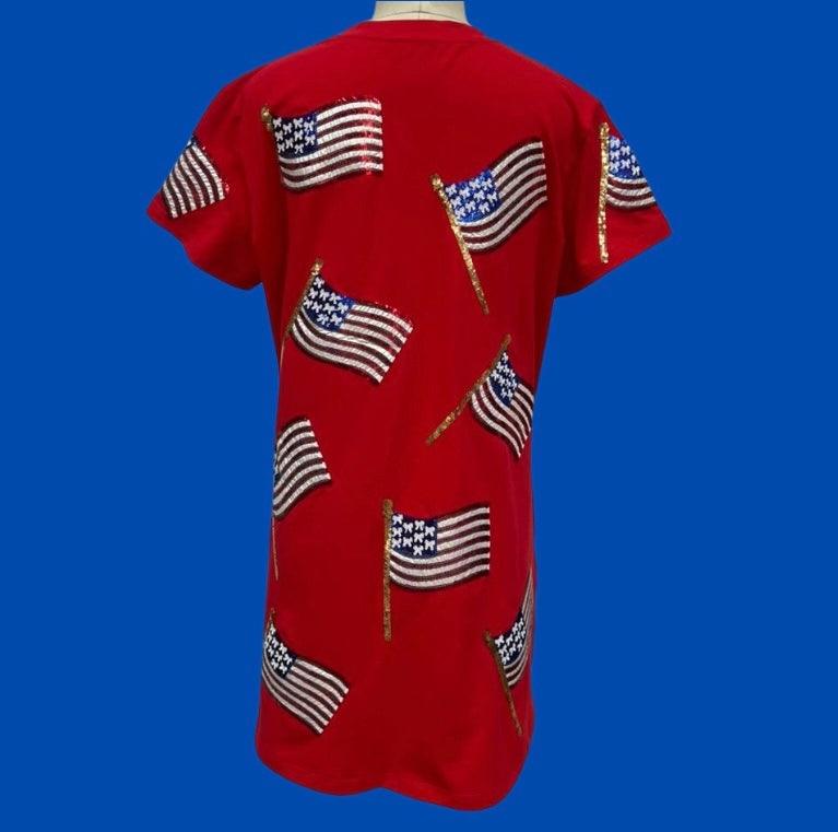 Sequin American flag dress SASH Clothing Bar L Sequin American flag dress SASH Clothing Bar L