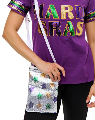 Mardi Gras Sequin Phone bag