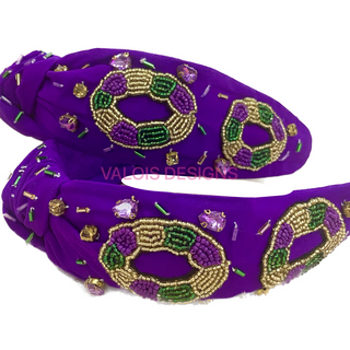 King cake headband
