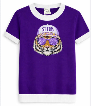 Tigers Sequin STTDB Sweater Top