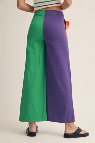 Mardi Gras Side Bow Pants