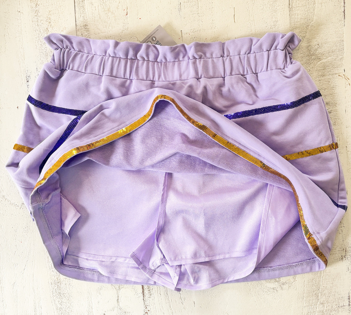 Game Day Purple & Gold Sweatshirt and Skirt Set