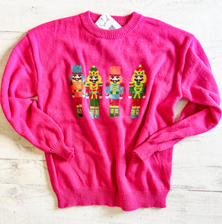 Nutcracker Sequin Christmas Sweater 