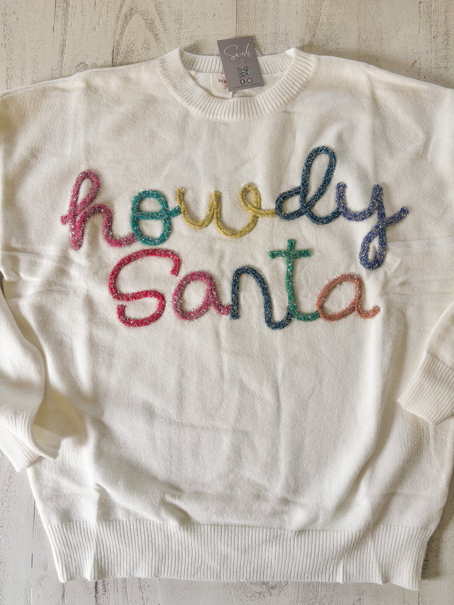 Howdy Santa Christmas Sweater