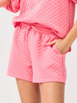 Pink Scuba Shorts Set