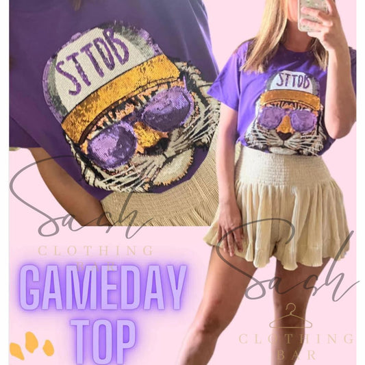 Tiger Sequin STTDB Louisiana Game Day Shirt
