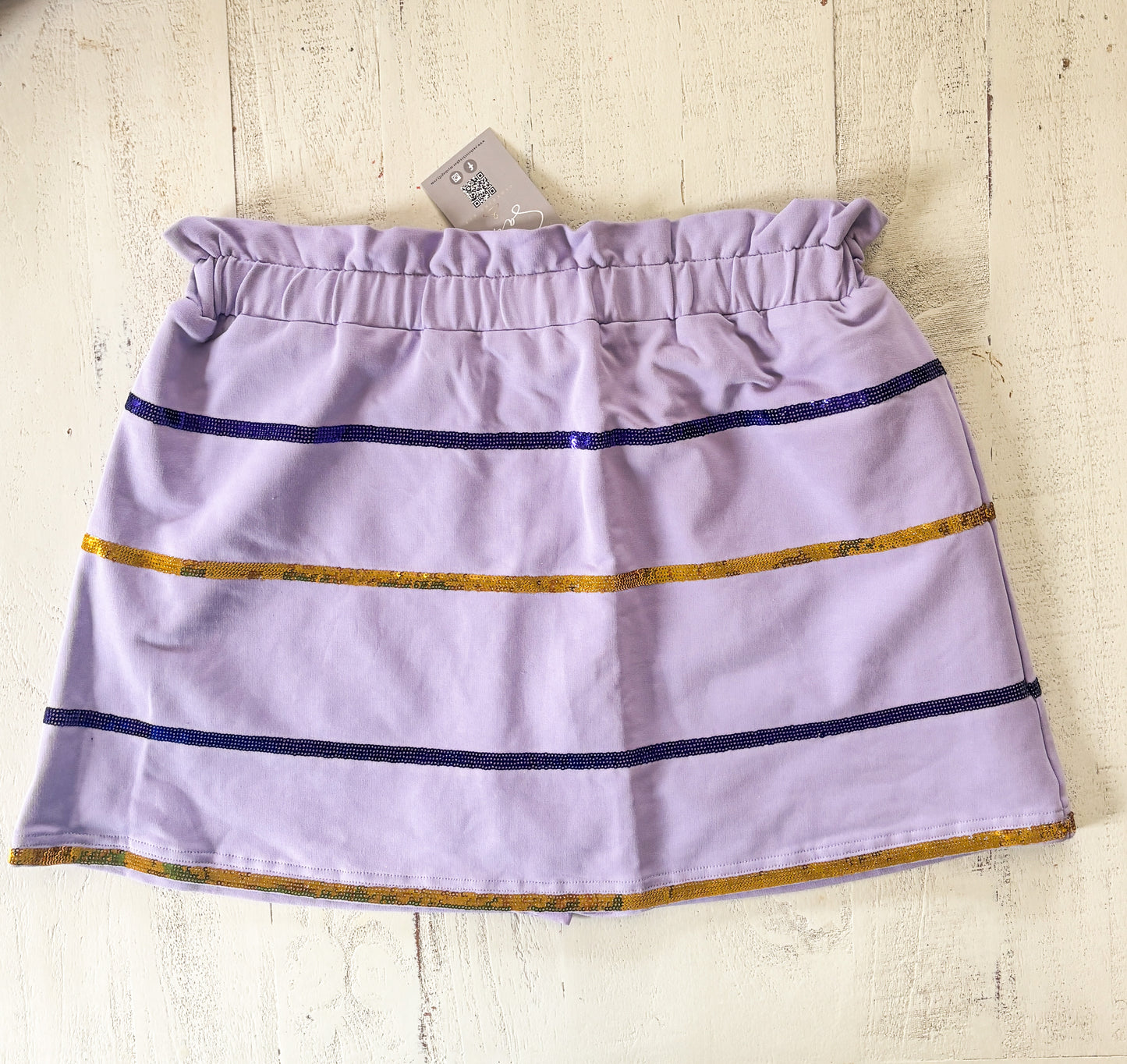 Game Day Purple & Gold Sweatshirt and Skirt Set