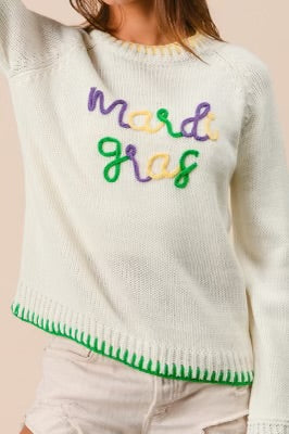 Mardi Gras Classic Sweater 