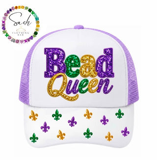 Bead Queen Sequin Mardi Gras Hat