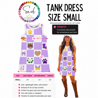Tigers Sequin Patch Tank Dress