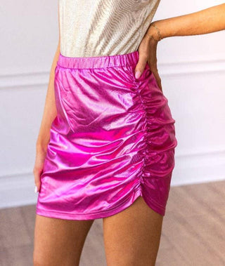 Metallic Pink Skirt 