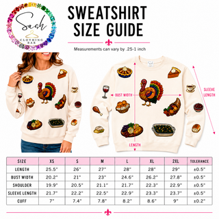 Sequin Thanksgiving Turkey Sweatshirt