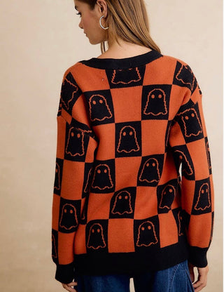 Halloween Ghost Cardigan