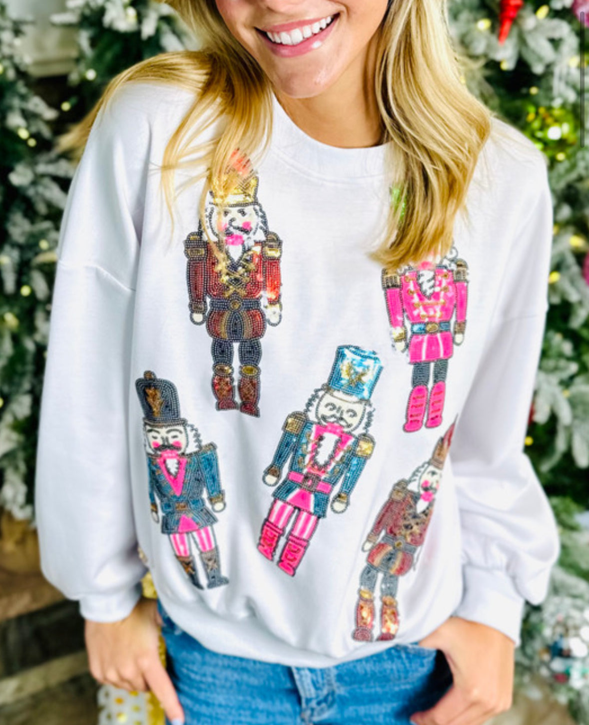 Nutcracker Sequin Christmas Sweatshirt