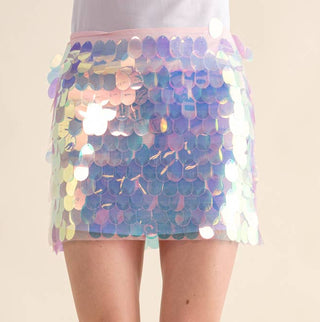 sequin party skirt