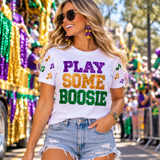 Play Some Boosie Sequin Mardi Gras Shirt