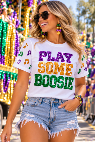 Play some Boosie Mardi Gras sequin shirt