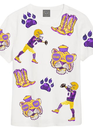 Tiger Sequin Patch Shirt