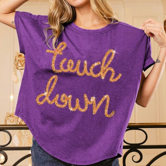 Vintage Touchdown T-shirt Purple & Gold