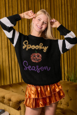 Halloween Spooky Season Chunky Sweater Knit 