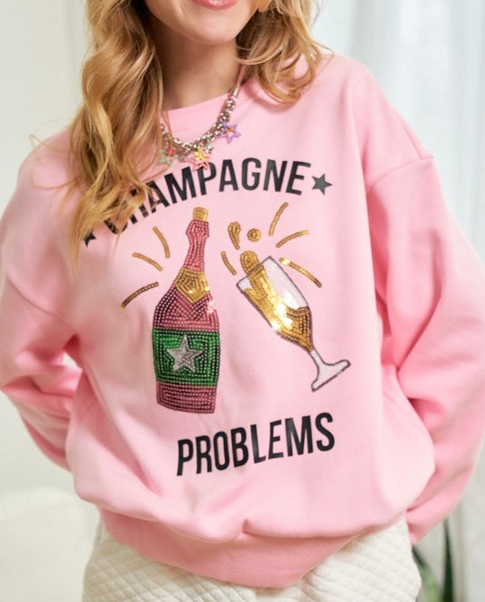 champagne sparkles sweatshirt