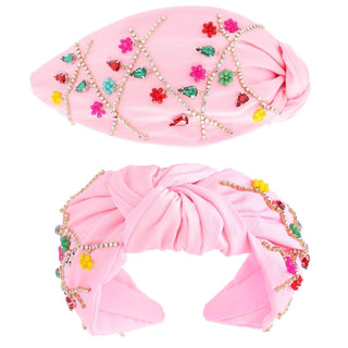 Christmas lights Beaded headband 