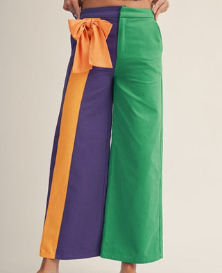 Mardi Gras Symphony Side Bow Pants