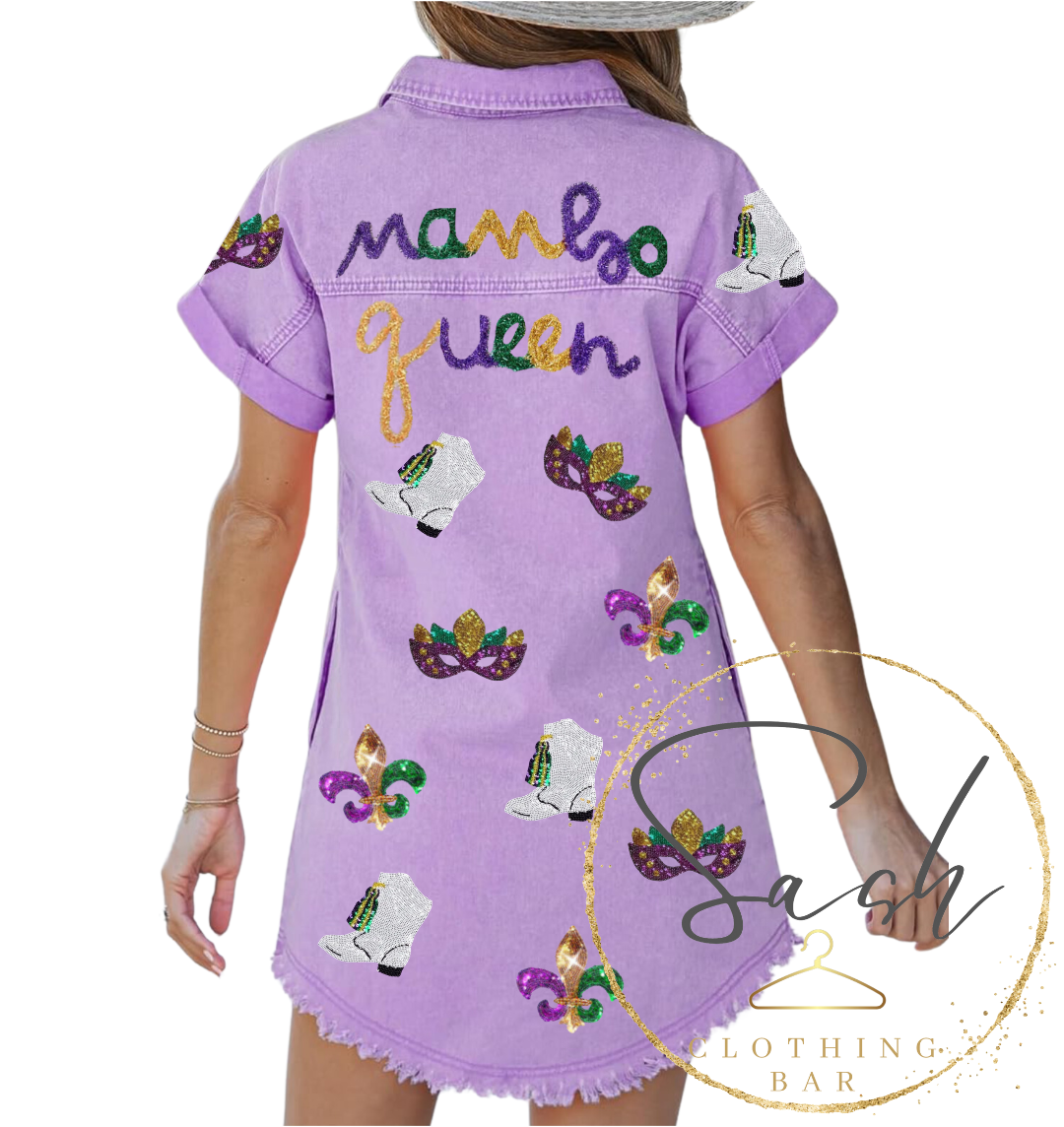 Mardi Gras Mambo Queen Sequin Dress