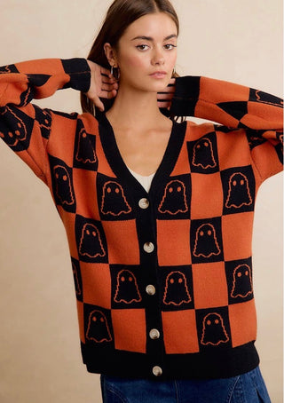 Halloween Ghost Cardigan