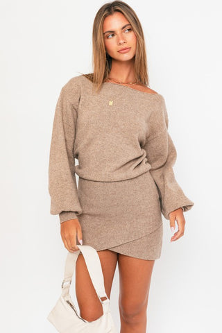 Sweater Boatneck Dress 